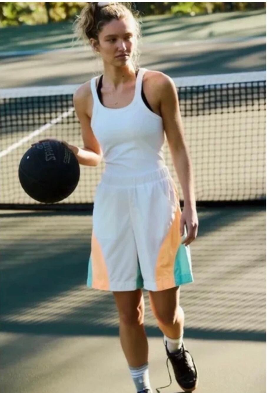 Free People Movement Double Bounce Jumpsuit in Size Small Colorblock NWOT